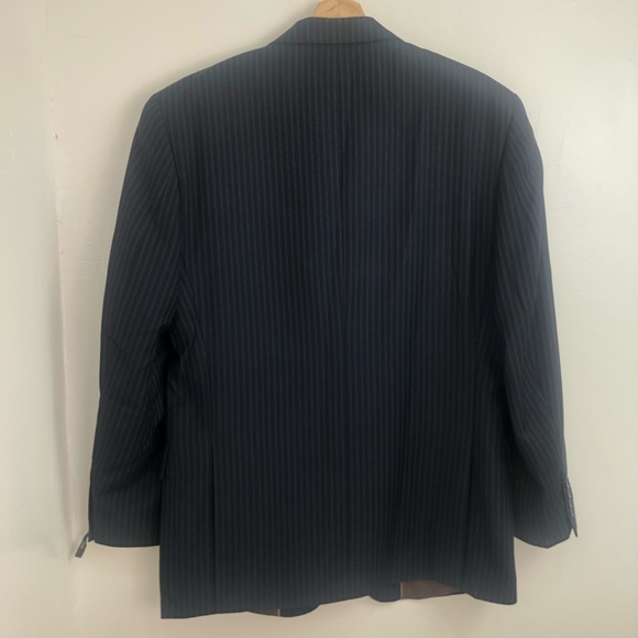 CARAVELLI YTALY Blazer Black Striped Blazer Sport Coat 3 Button men’s Sz 38S 32W - Picture 9 of 16